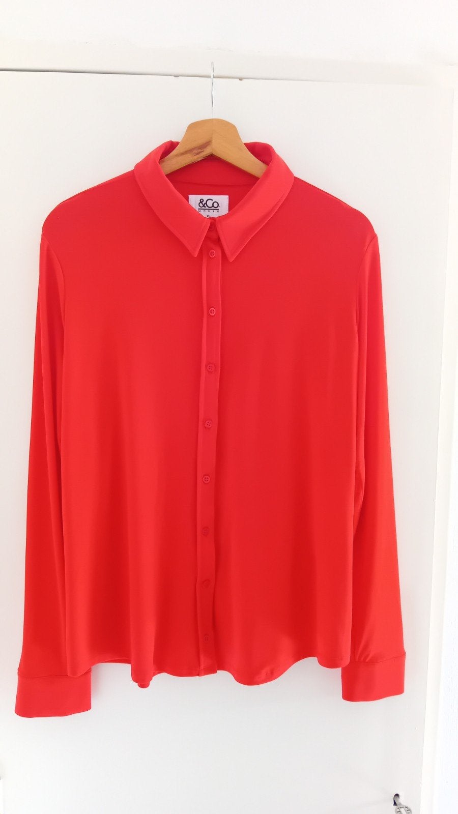 &Co Woman travel blouse rood XL/42, Kleding | Dames, Maat 42/44 (L), &Co Woman, Ophalen of Verzenden, Zo goed als nieuw