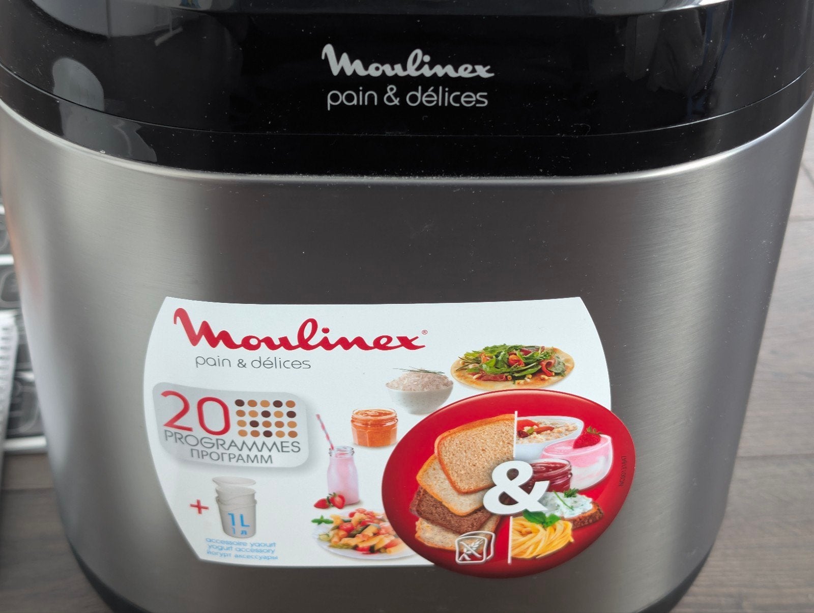 Moulinex Broodbakmachine Pain & Délices met 20 programma's, Witgoed en Apparatuur, Broodbakmachines, Ophalen of Verzenden