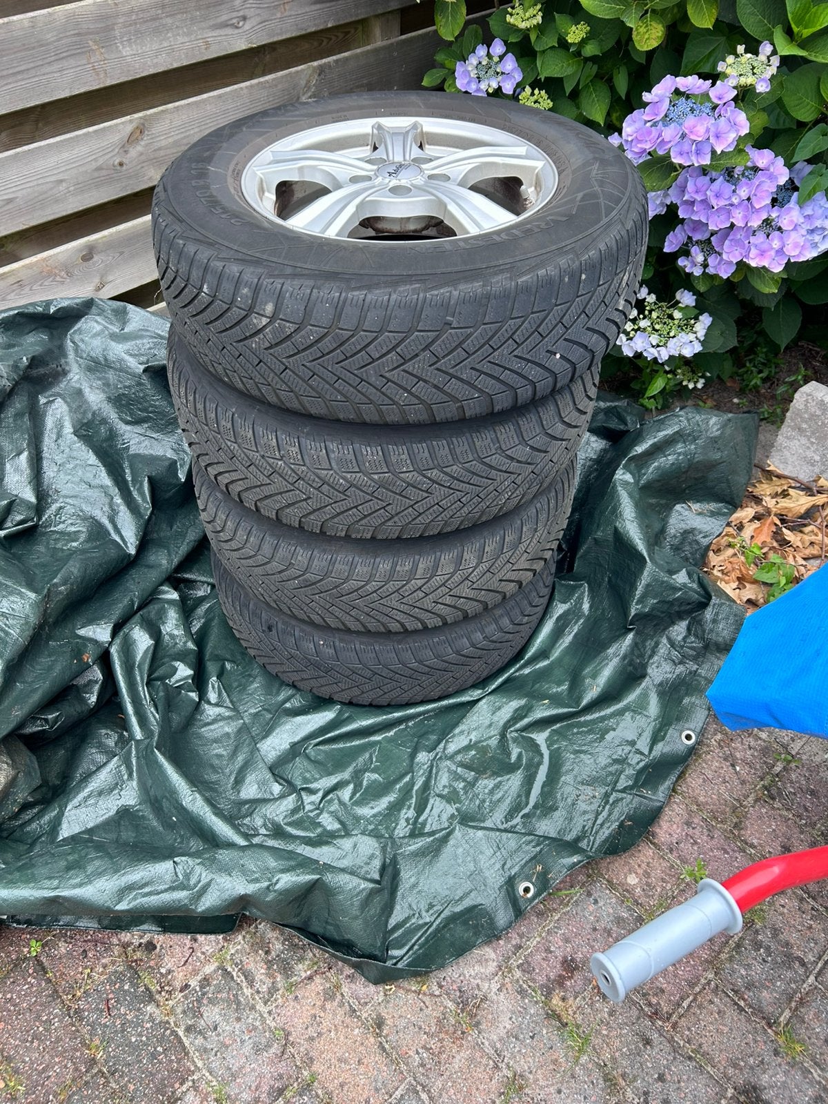 Avanti velgen 16 inch plus winterband, Ophalen, Gebruikt