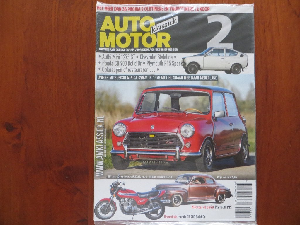 Auto Motor Klassiek 2 2023 Authi Mini 1275 GT, Styleline, Ophalen of Verzenden, Nieuw, Overige merken
