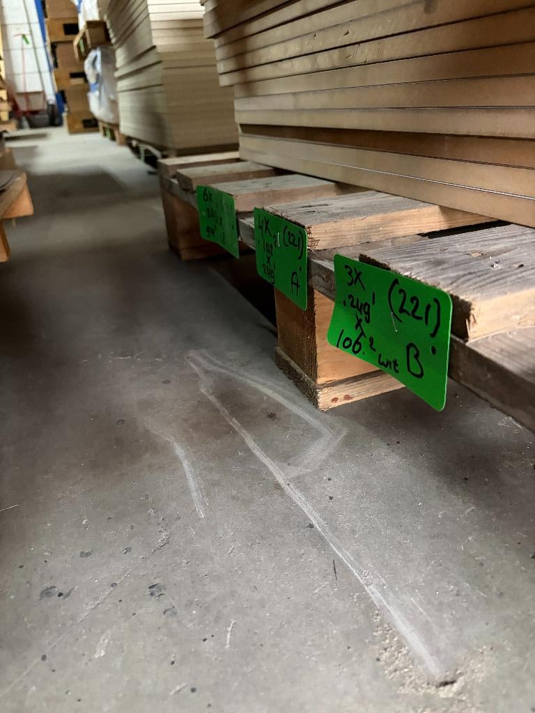 Vochtwerende V313 MDF platen met HPL afwerklagen wit ( 221 )