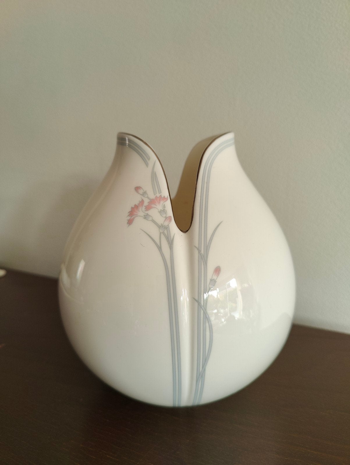 Vintage Royal Doulton porseleinen tulpvaas Carnation, Ophalen of Verzenden