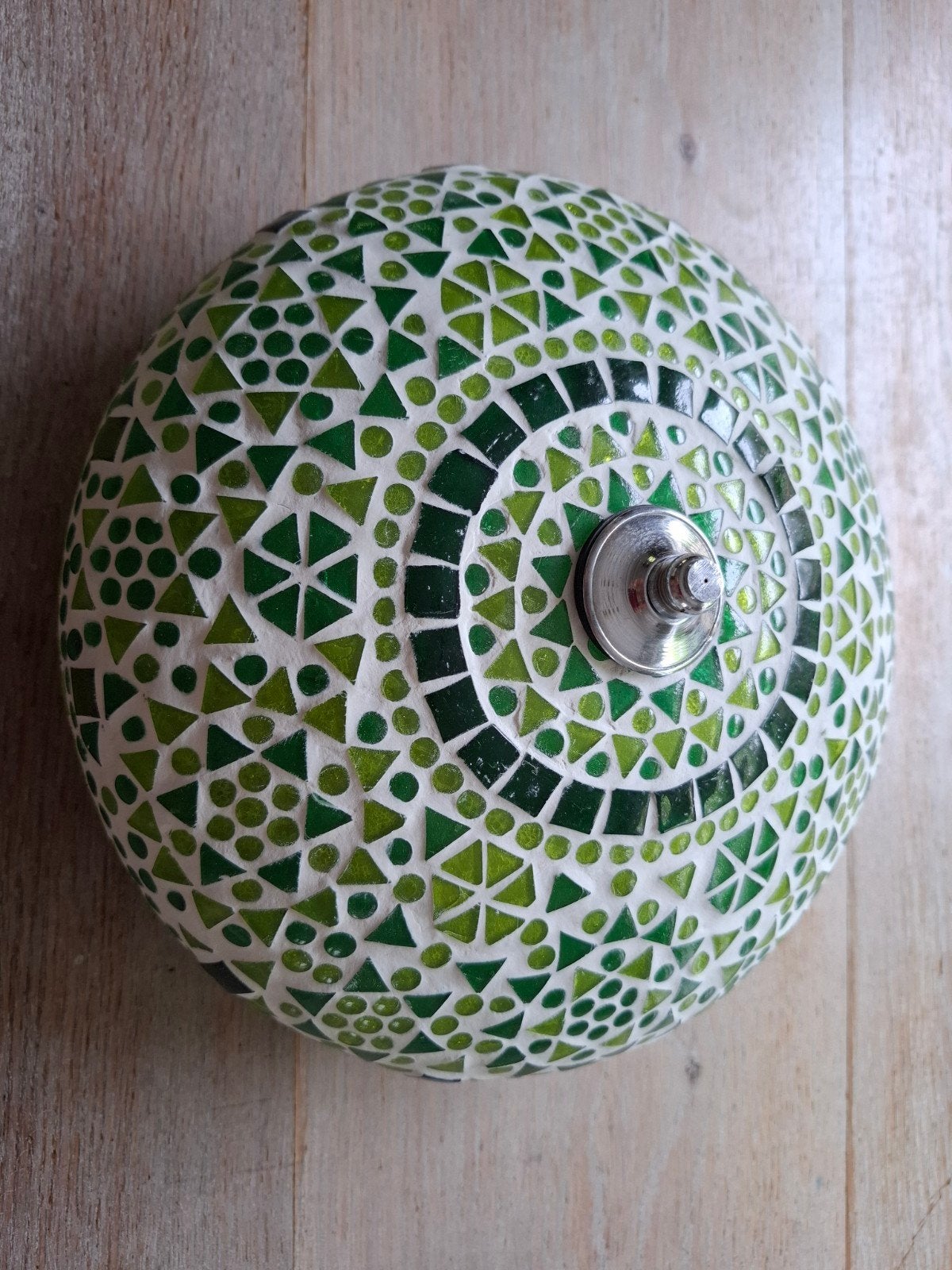 Oosterse plafonniere groen 25cm, Huis en Inrichting, Overige materialen, Overige stijlen, Inclusief lichtbron, Groen