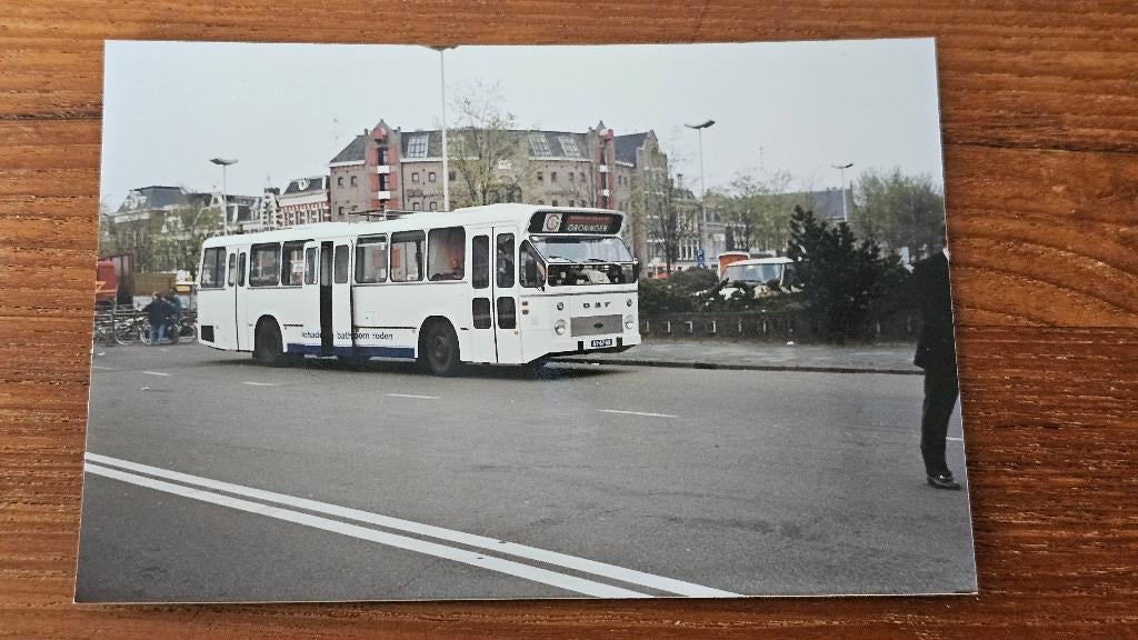 Foto BUS GVB Groningen 42, Verzamelen, Spoorwegen en Tramwegen, Verzenden, Gebruikt, Bus of Metro, Overige typen