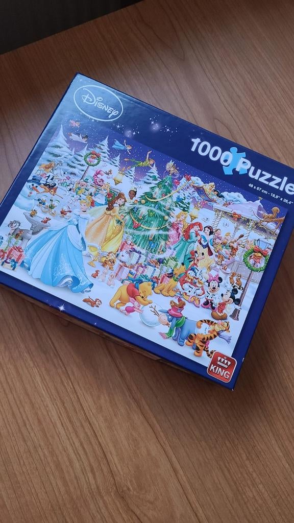 Disney Kerstpuzzel 1000 stukjes - King, Kinderen en Baby's, Speelgoed | Kinderpuzzels, Zo goed als nieuw, 6 jaar of ouder, Meer dan 50 stukjes