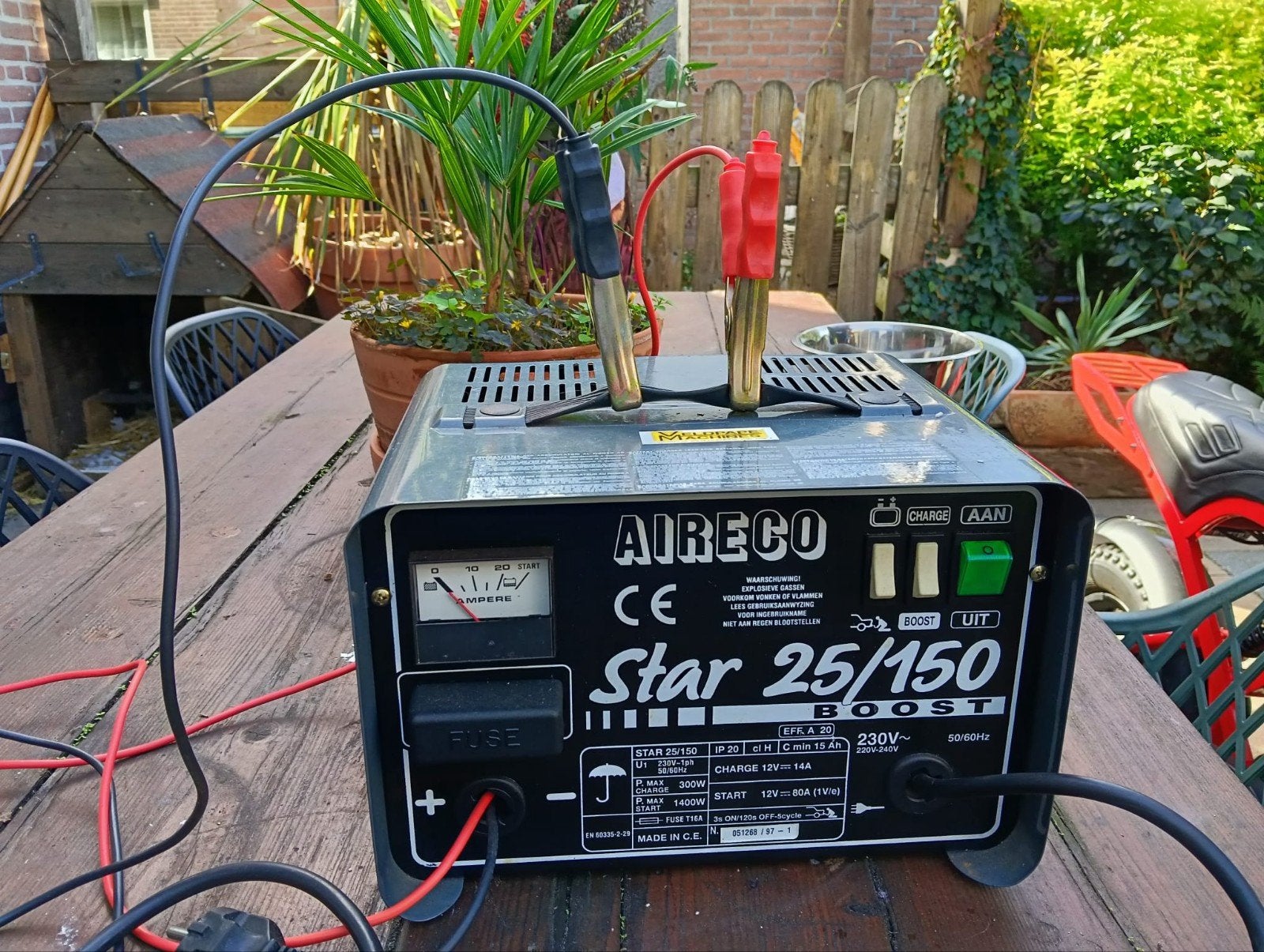 AIireco Star 25/150 Booster/Acculader - Gebruikt, Auto diversen, Autogereedschap, Ophalen of Verzenden, Gebruikt