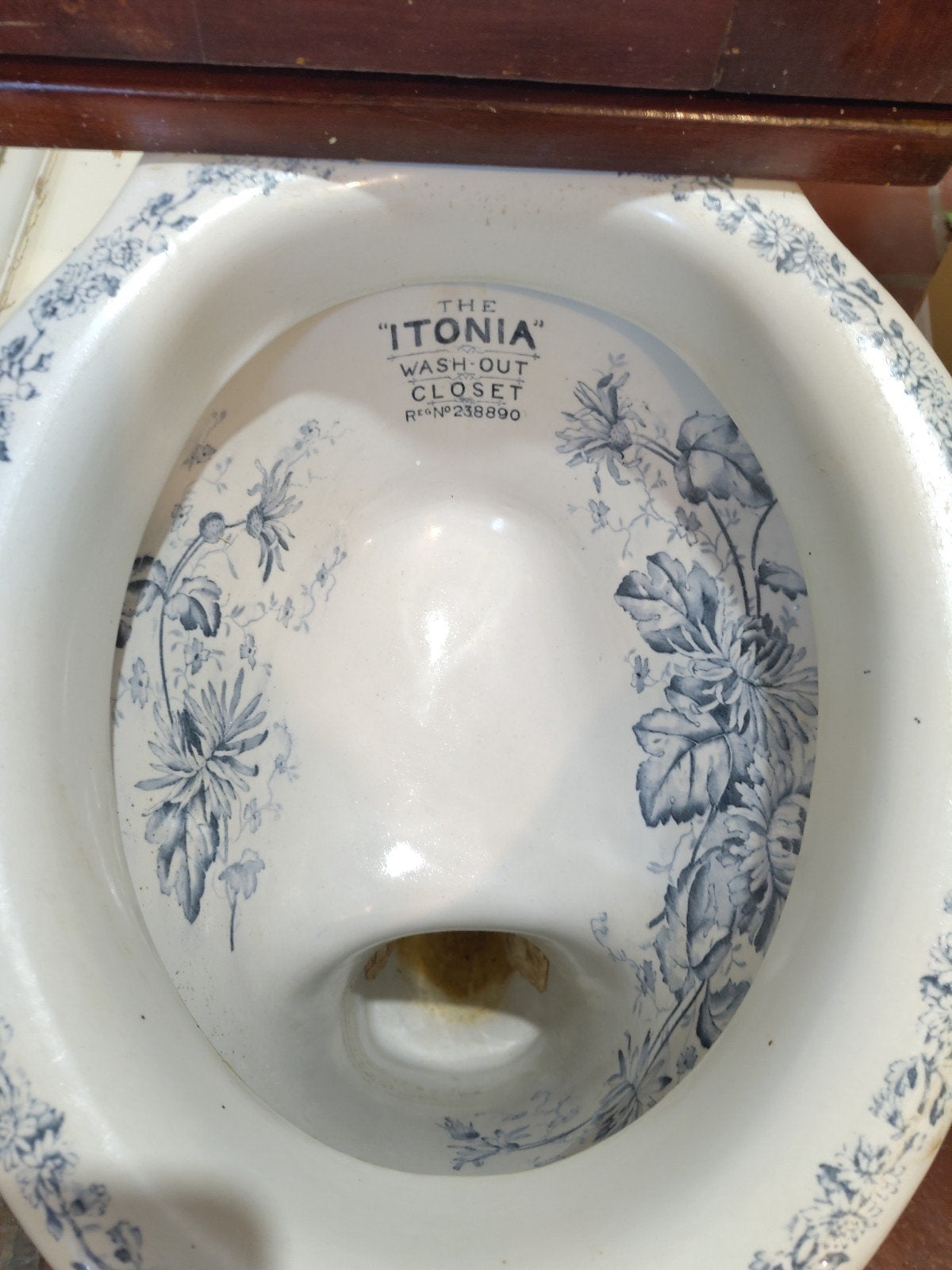 Antiek werkend toilet - itonia Wash-out closet, Doe-het-zelf en Verbouw, Sanitair, Ophalen, Toilet