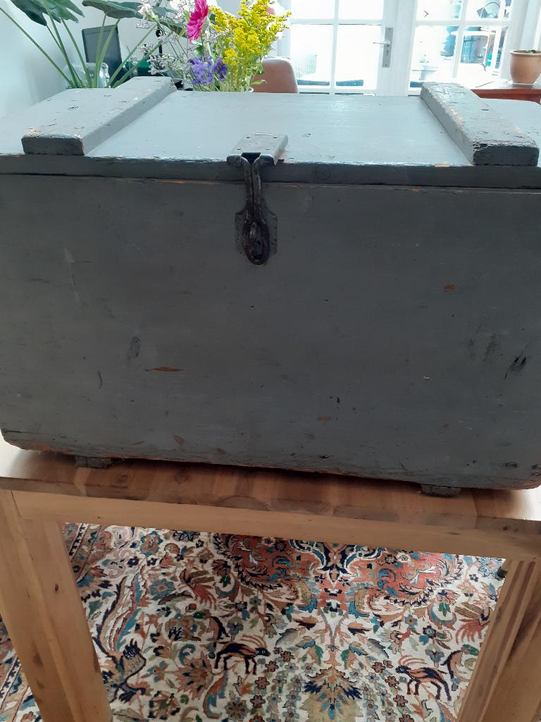 originele franse houten kist, Ophalen, Gebruikt, Minder dan 50 cm, Minder dan 50 cm