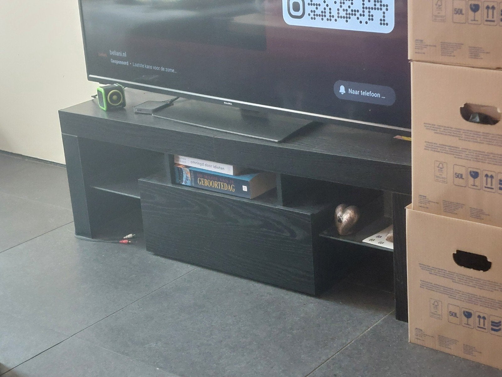 tv meubel, Ophalen, 25 tot 50 cm, Minder dan 100 cm