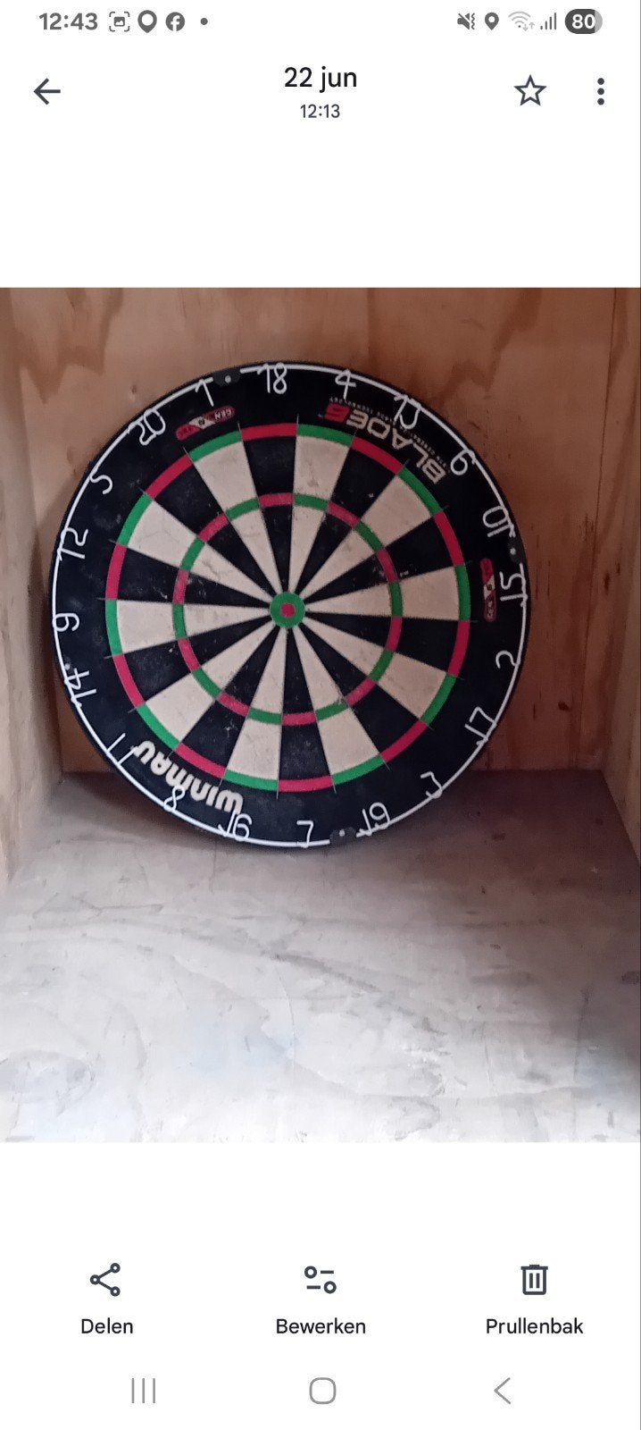 dartbord, Ophalen of Verzenden, Dartbord
