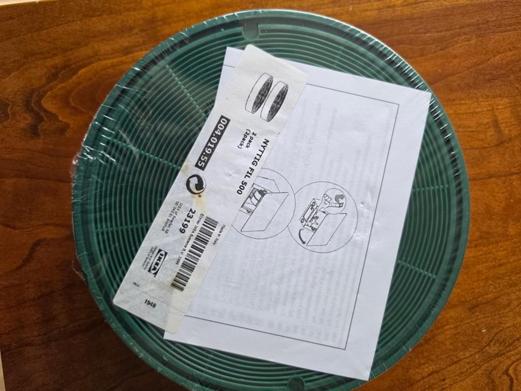 IKEA NYTTIG FIL 500 Afzuigkap Koolstoffilters (2-pack), Ophalen, Overige typen, Nieuw, Vrijstaand