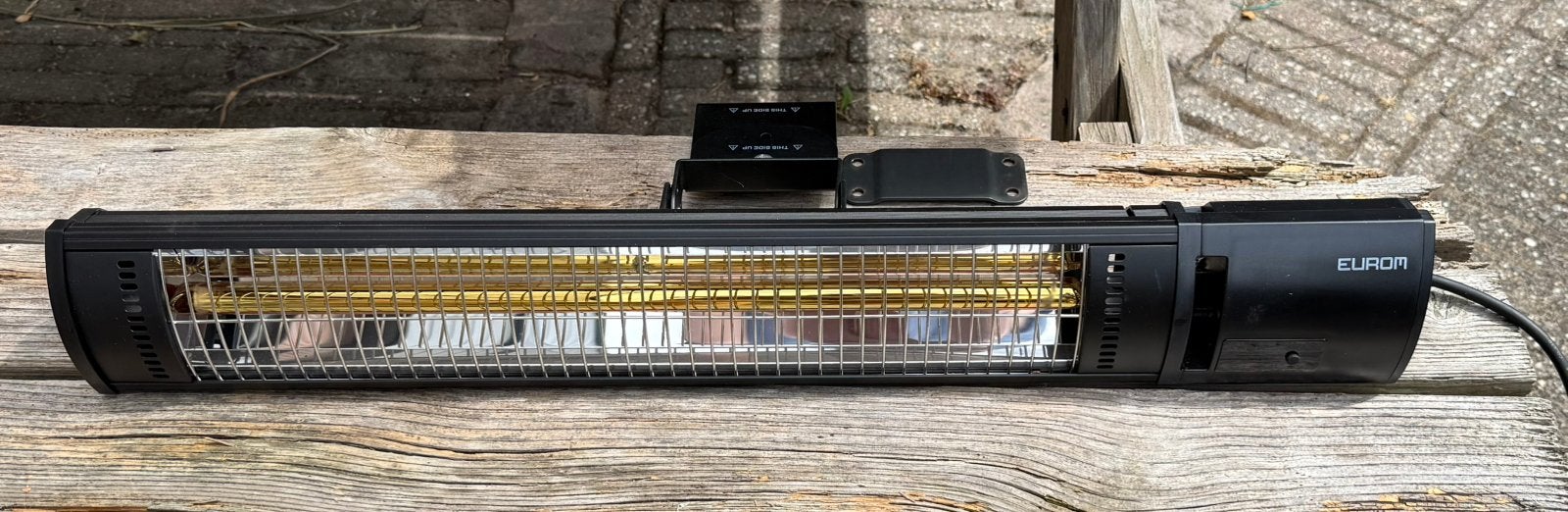 Eurom Ambiance 2000 Professionele Terrasverwarmer, Draaibaar, Nieuw, Wand, Ophalen