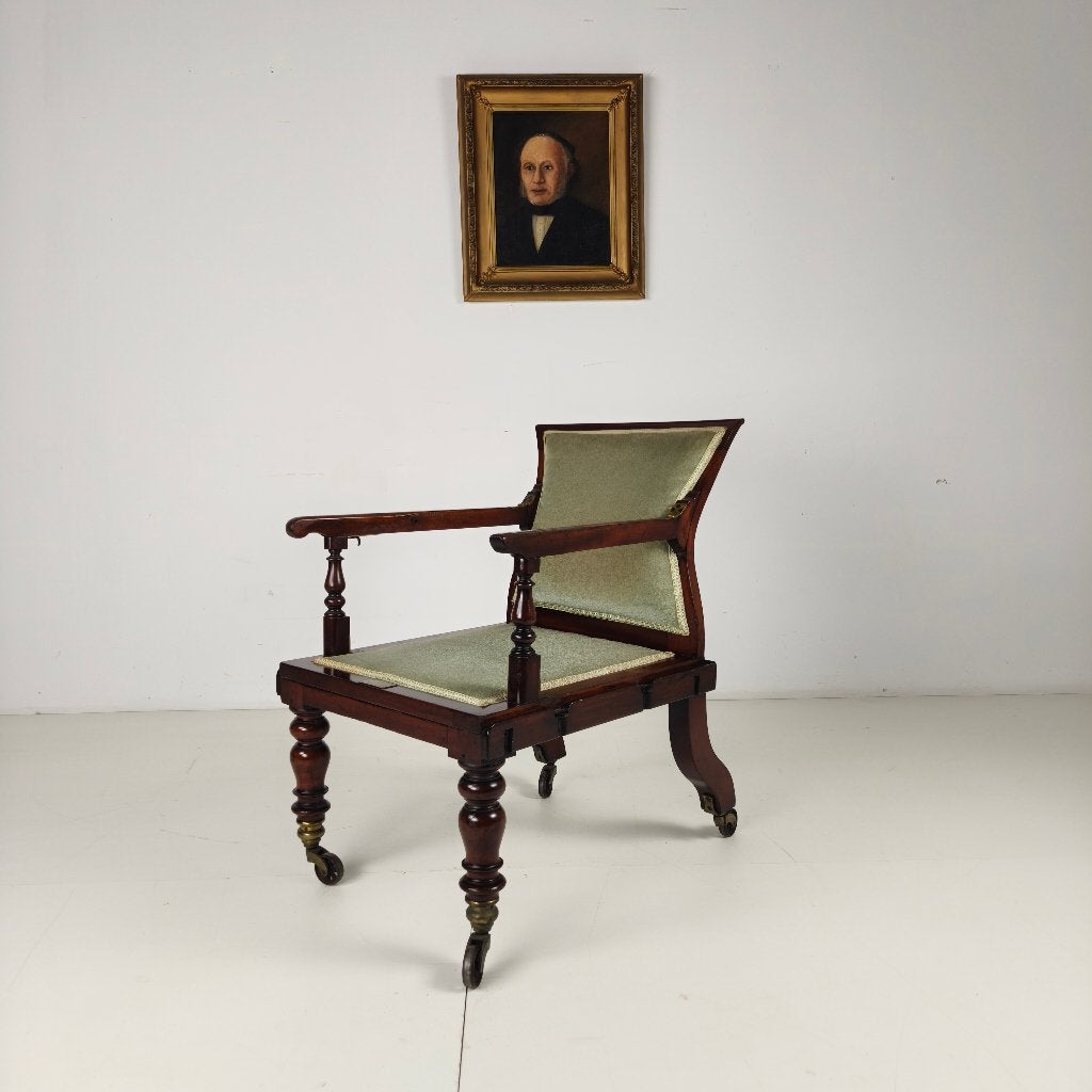 Zeldzame Victoriaanse fauteuil J. Alderman, Londen, Ophalen of Verzenden
