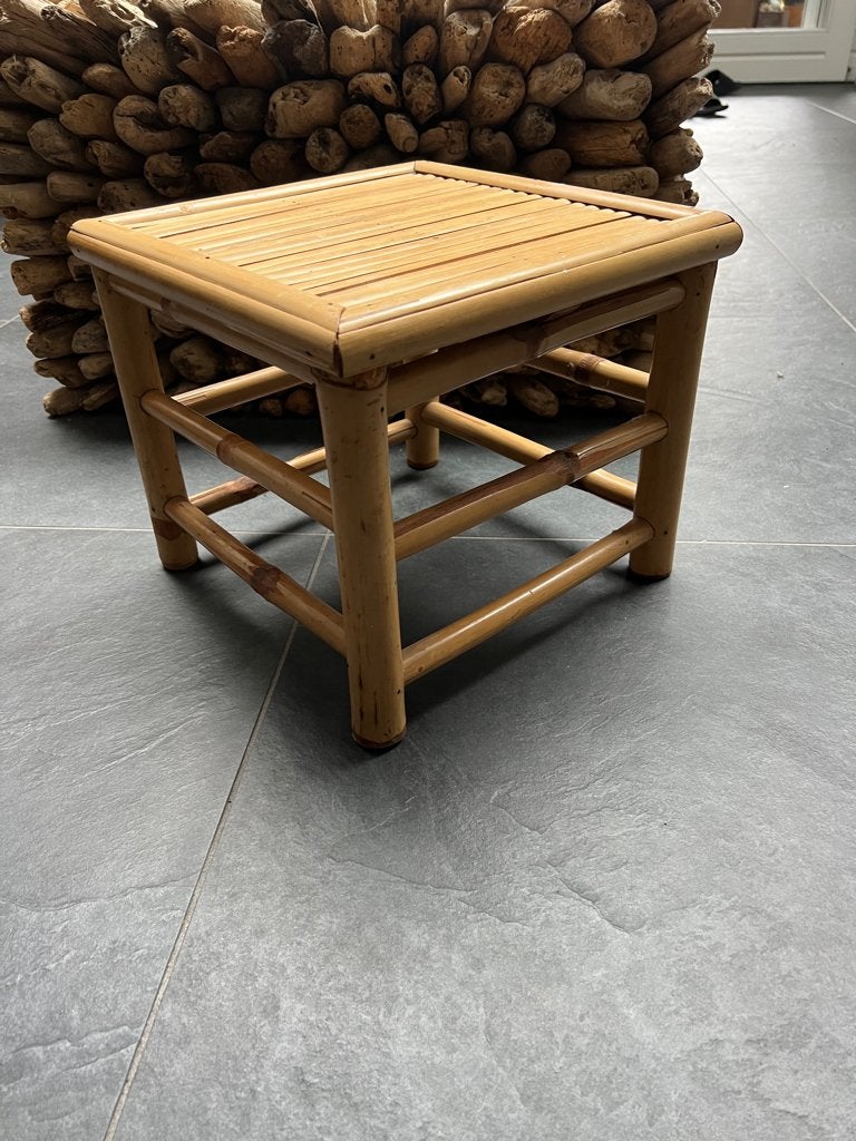 Bamboe zuil plantentafel vintage  Hoog 27 cm, Verburgt Vintage, Ophalen of Verzenden, Schipluidenlaan 20 5035KJ Tilburg, https://verburgtvintage.nl/#contact