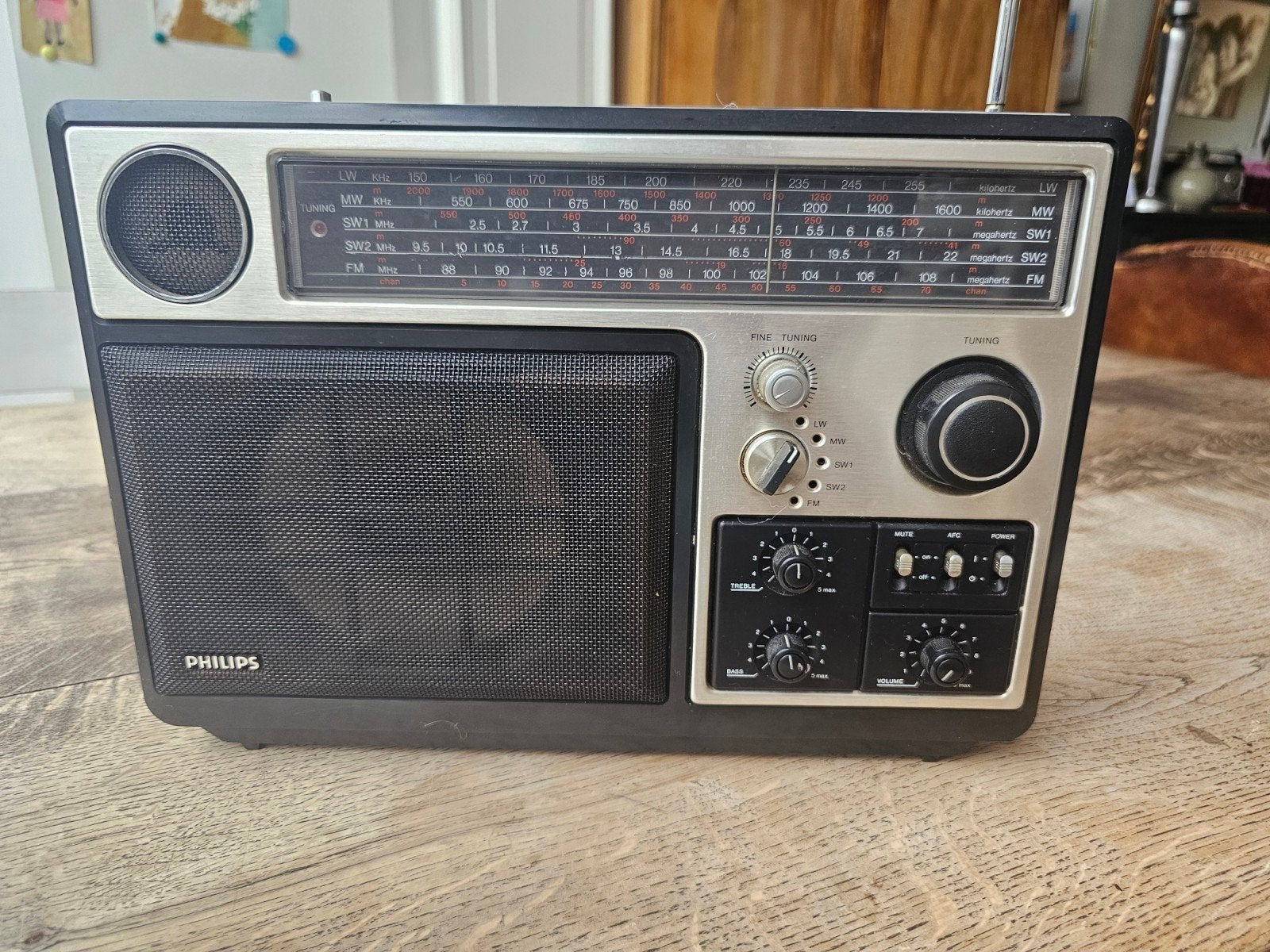 Philips 970 Vintage Radio, Ophalen of Verzenden, Zo goed als nieuw, Radio