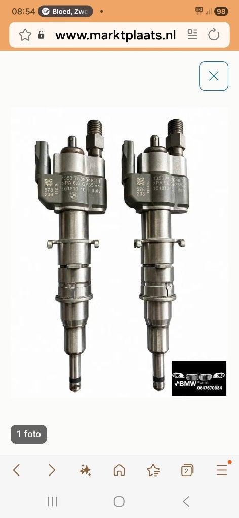 Injectoren bmw n43 n53 index 11, Ophalen of Verzenden, Gebruikt, BMW