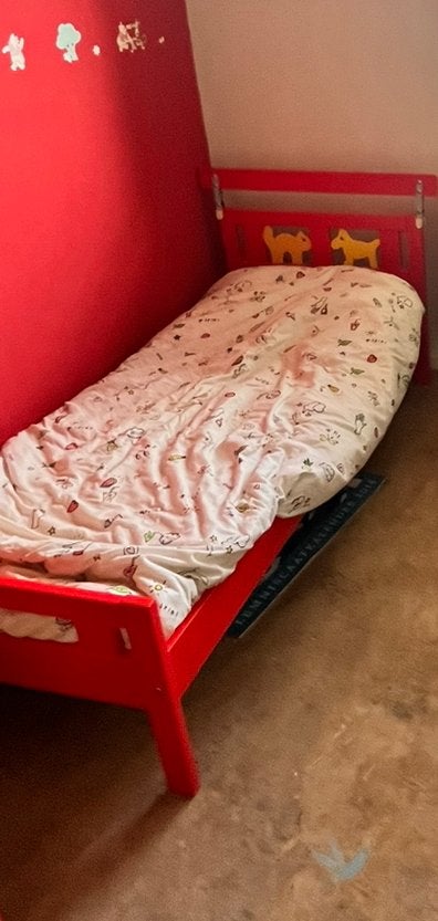 Kinderbed, Ophalen, Gebruikt, 160 tot 180 cm, 70 tot 85 cm