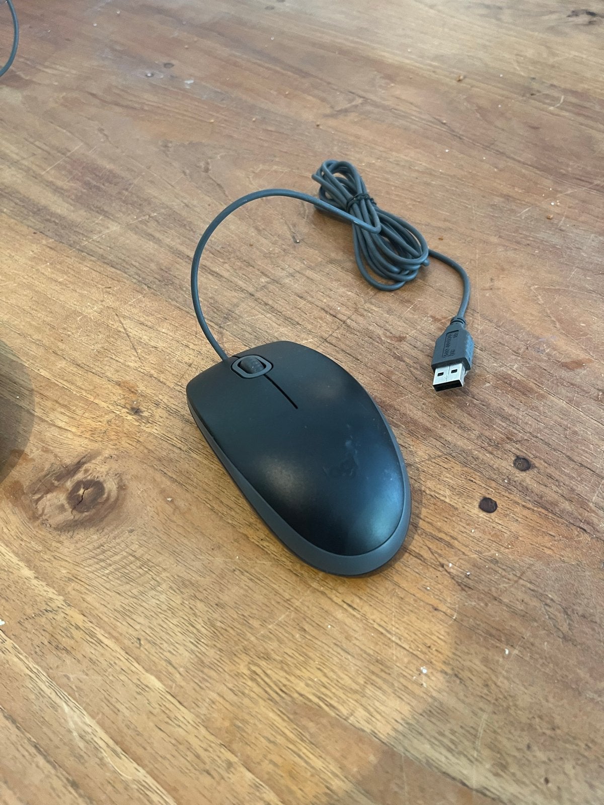 USB Muis - Zwart, Computers en Software, Muizen, Gebruikt, Muis, Rechtshandig, Bedraad, Ophalen