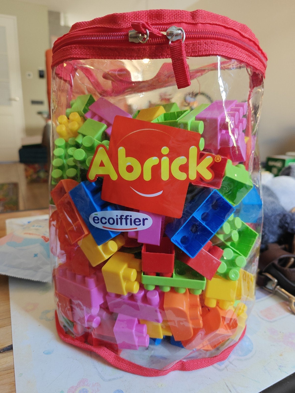 Volle tas Abrick speelblokken - Ecoiffier, Ophalen of Verzenden, Gebruikt, Abrick