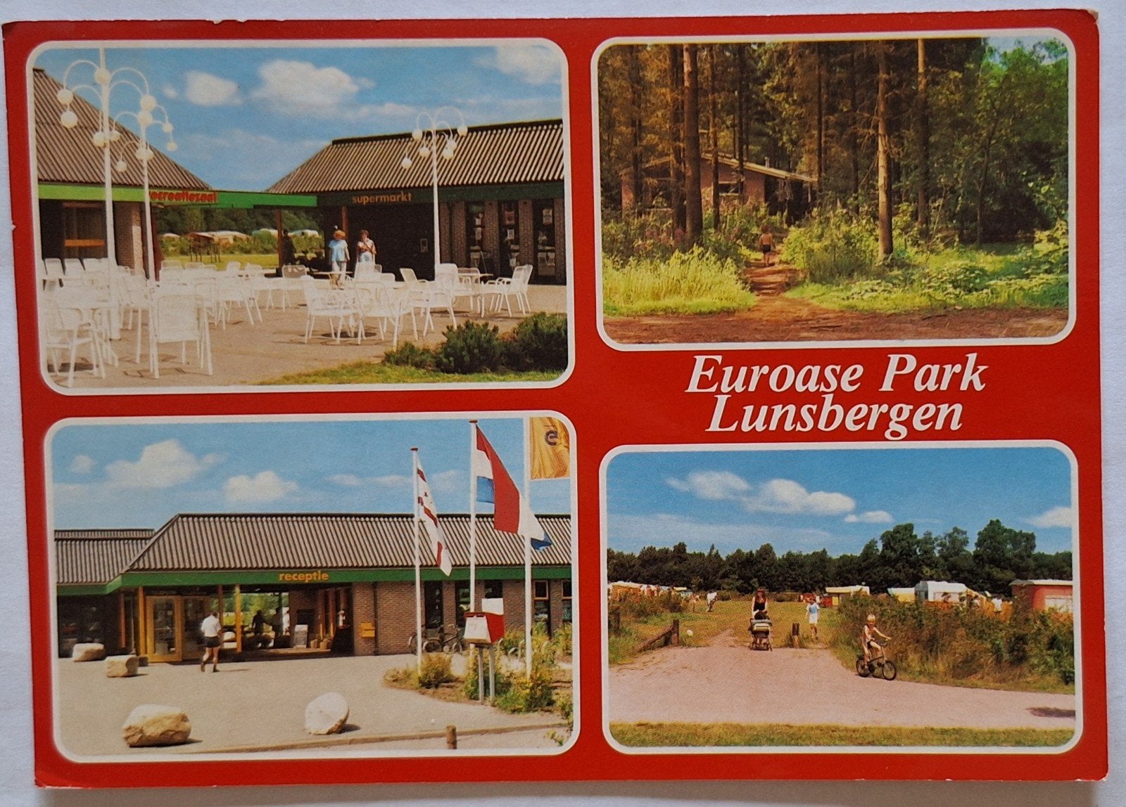 Ansichtkaart Euroase Park Lunsbergen, Drenthe (1986), Ophalen of Verzenden