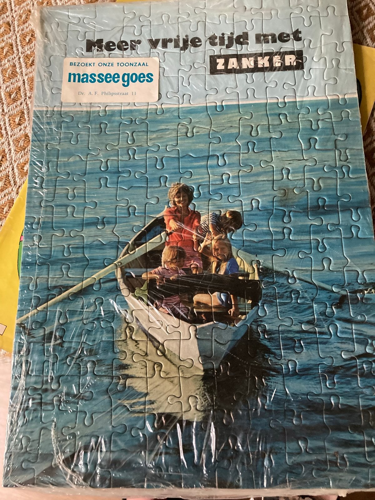 Vintage Zanker legpuzzel 'Meer vrije tijd' - Nieuw in folie, Ophalen of Verzenden, Minder dan 500 stukjes, Nieuw, Legpuzzel