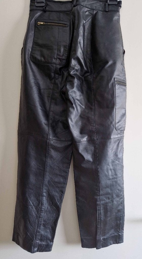 Lederen broek, in goede conditie!, maat S, 36, Kleding | Dames, Zwart, Ophalen of Verzenden, Zo goed als nieuw, Maat 36 (S)
