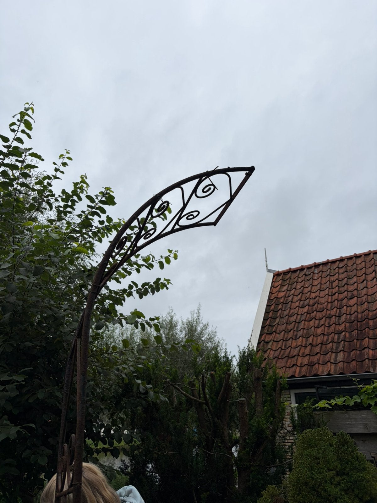 Rozenboog massief ijzer, Tuin en Terras, Ophalen, Gebruikt, IJzer, Sierhekwerk