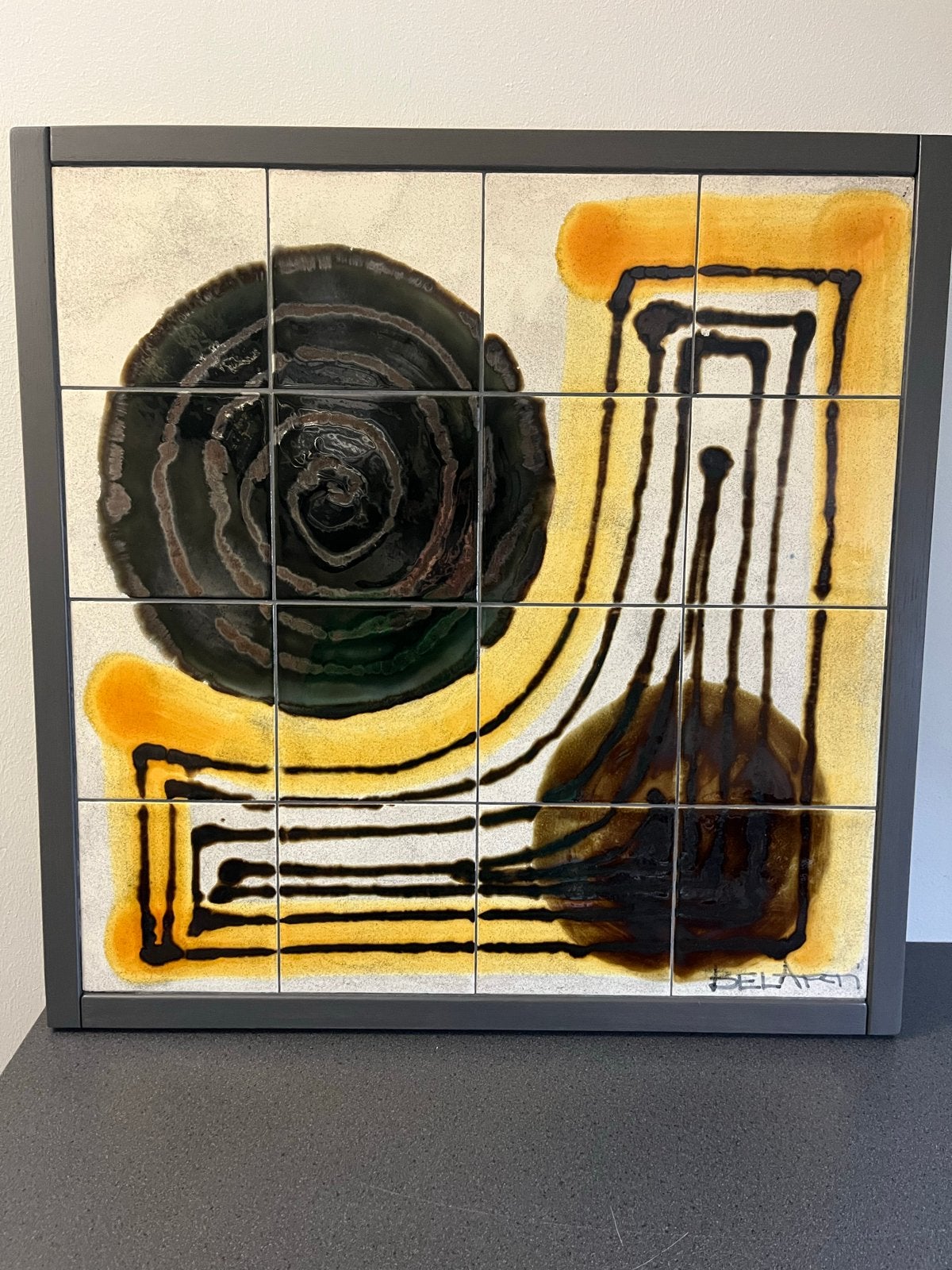 Uniek keramisch kunstwerk van Delarsh, Ophalen