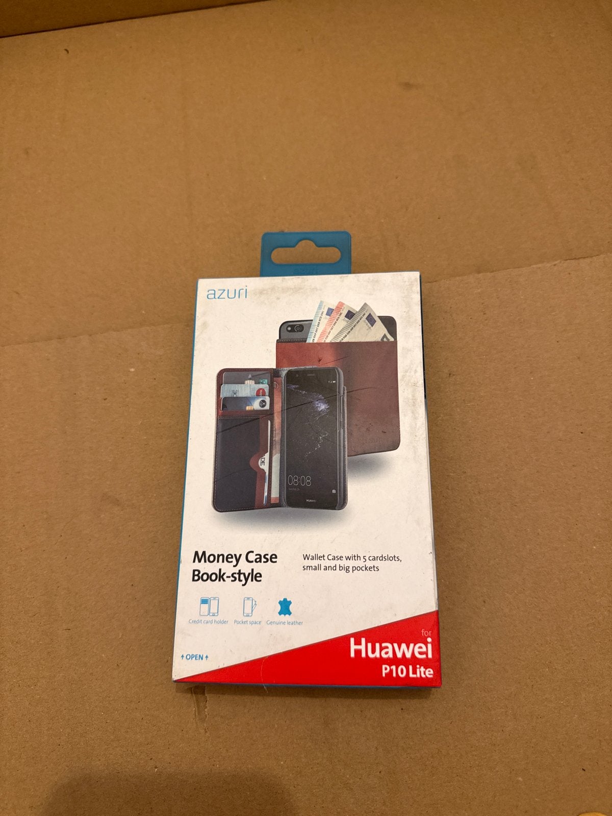 Azuri Money Case Book-style voor Huawei P10 Lite, Ophalen of Verzenden, Nieuw