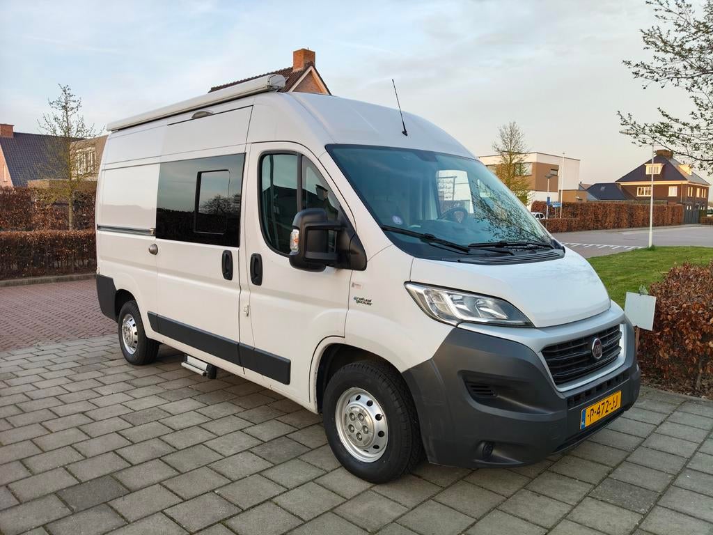 Te Koop Fiat Ducato camper L2H2 3.0 CNG, Caravans en Kamperen, Campers, Chemisch toilet, Buscamper of Camperbus, Koelkast, Tot en met 2