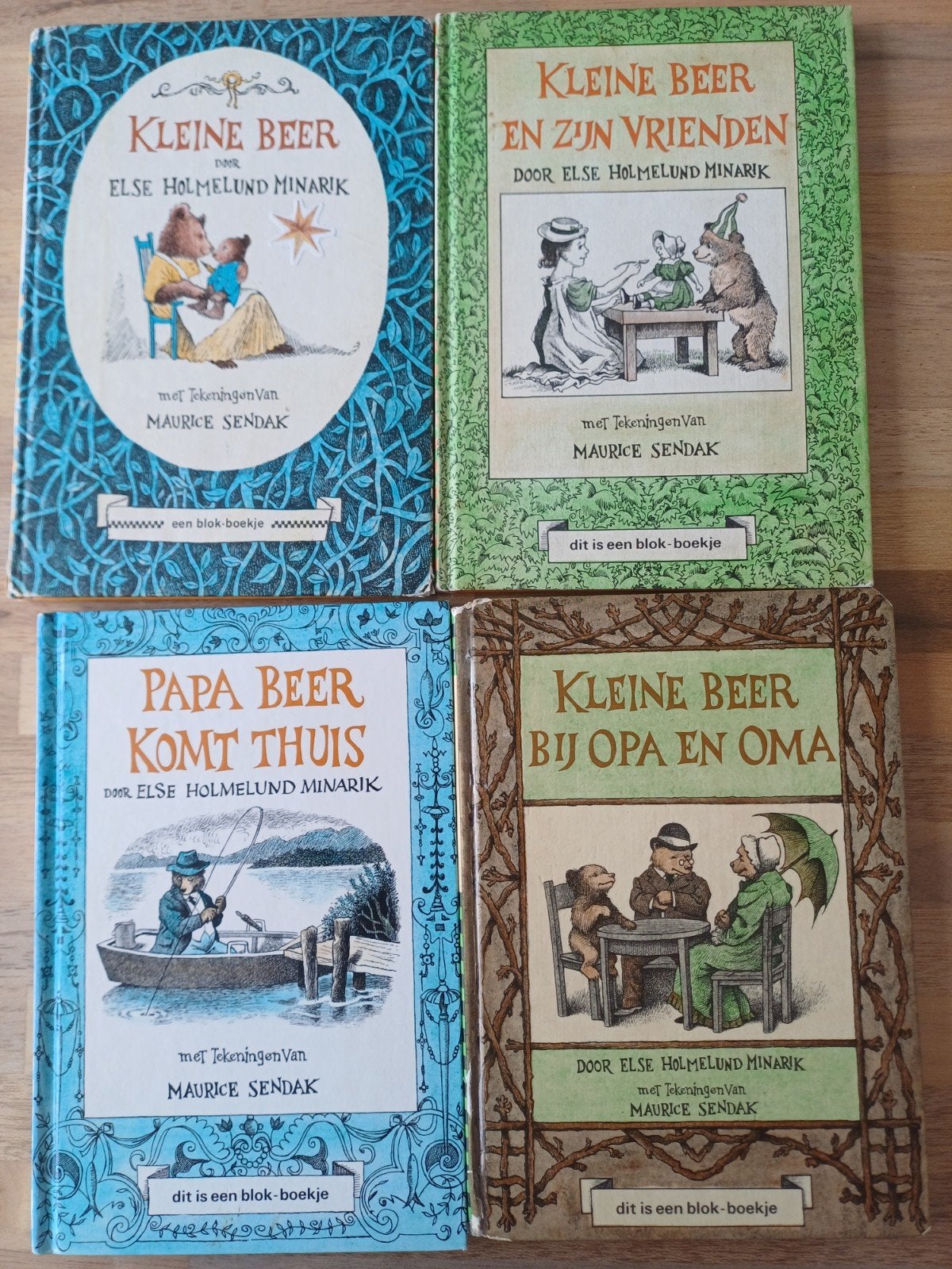 SET 4 boekjes Kleine Beer Else Minarik/Maurice Sendak, Ophalen of Verzenden, Gelezen, Else Holmelund Minarik/maurice sendak, Fictie algemeen