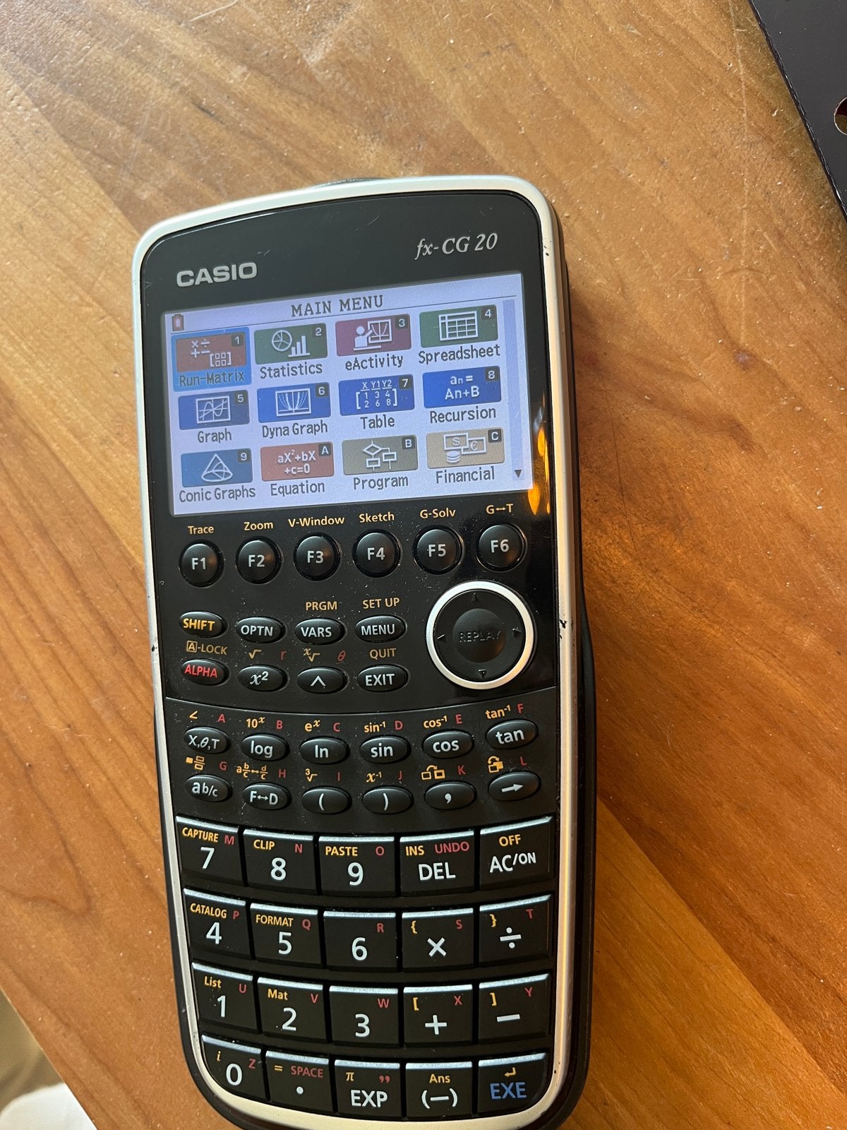 Casio fx-CG 20, Ophalen of Verzenden, Grafische rekenmachine, Zo goed als nieuw