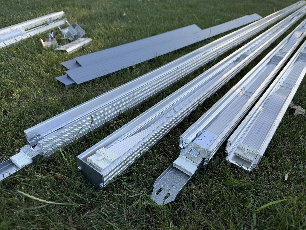 Te koop: Complete aluminium LED lichtlijn – 200 meter – ZGAN, Ophalen, Zo goed als nieuw, Minder dan 50 watt, Overige typen