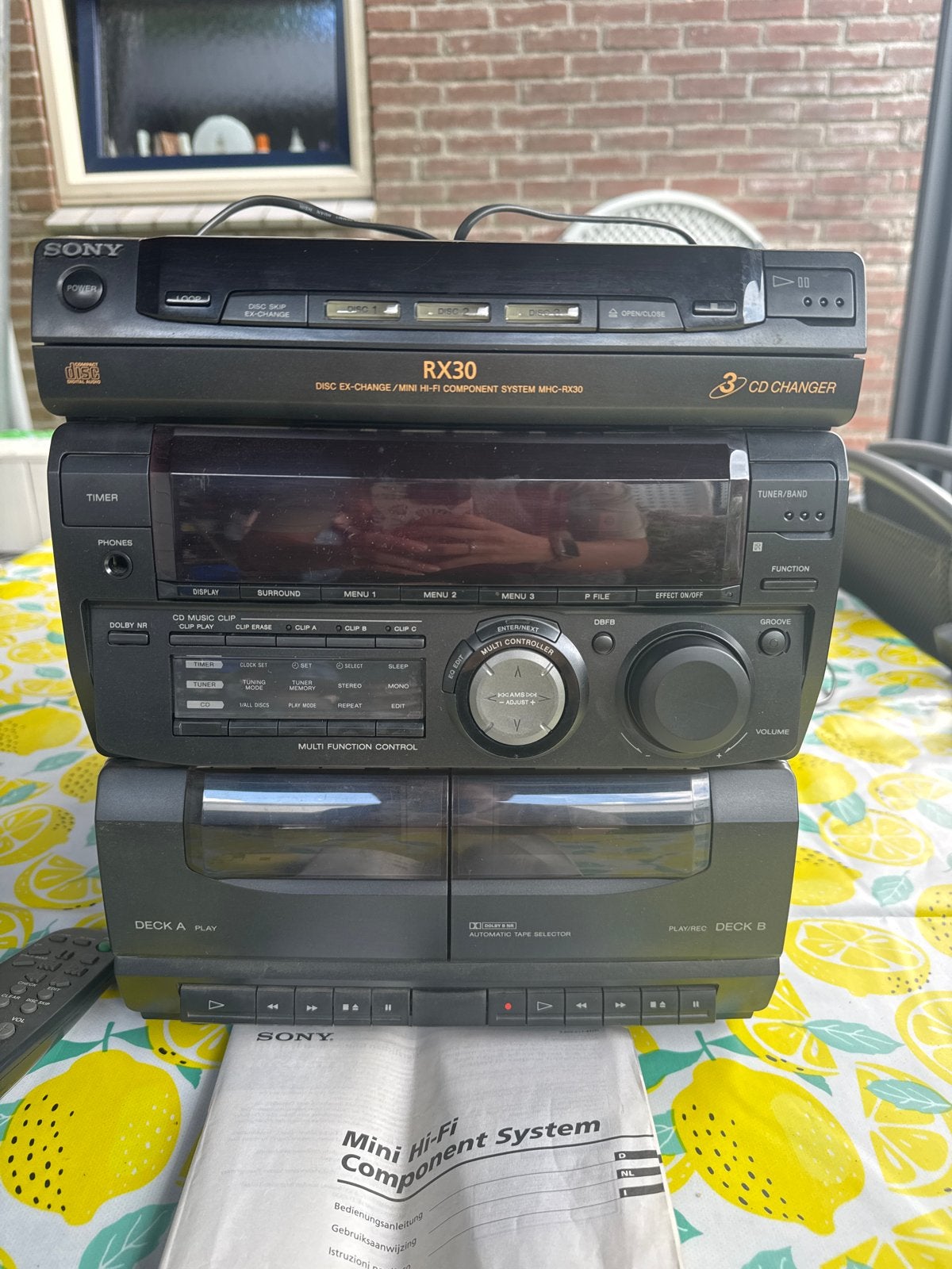 Sony RX30 Mini Hi-Fi Component System (zonder boxen), Ophalen, Gebruikt, Cassettedeck, Microset