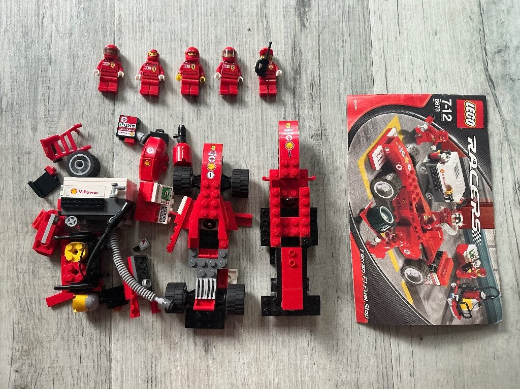 Lotje LEGO Racers Ferrari, Ophalen of Verzenden, Gebruikt