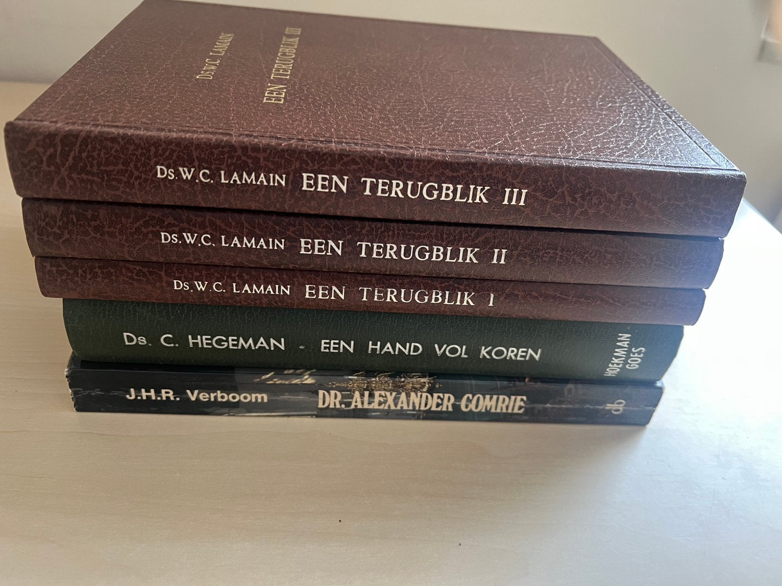 Een terugblik deel 1/2/3 ea door Ds Lamain, Ophalen of Verzenden