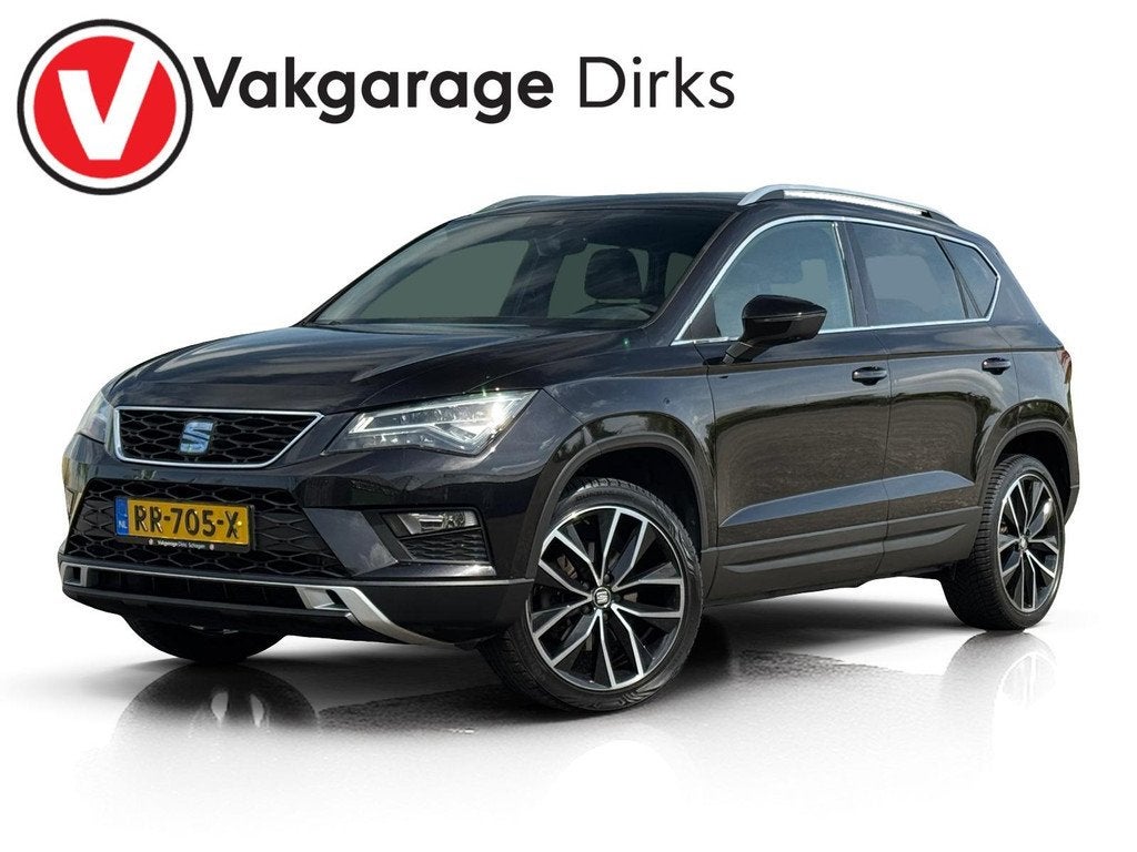 Seat Ateca 1.4 TSI 150 PK Xcellence ✅ 19-Inch ✅ LED ✅, Voorwielaandrijving, 150 pk, Ateca, Zwart