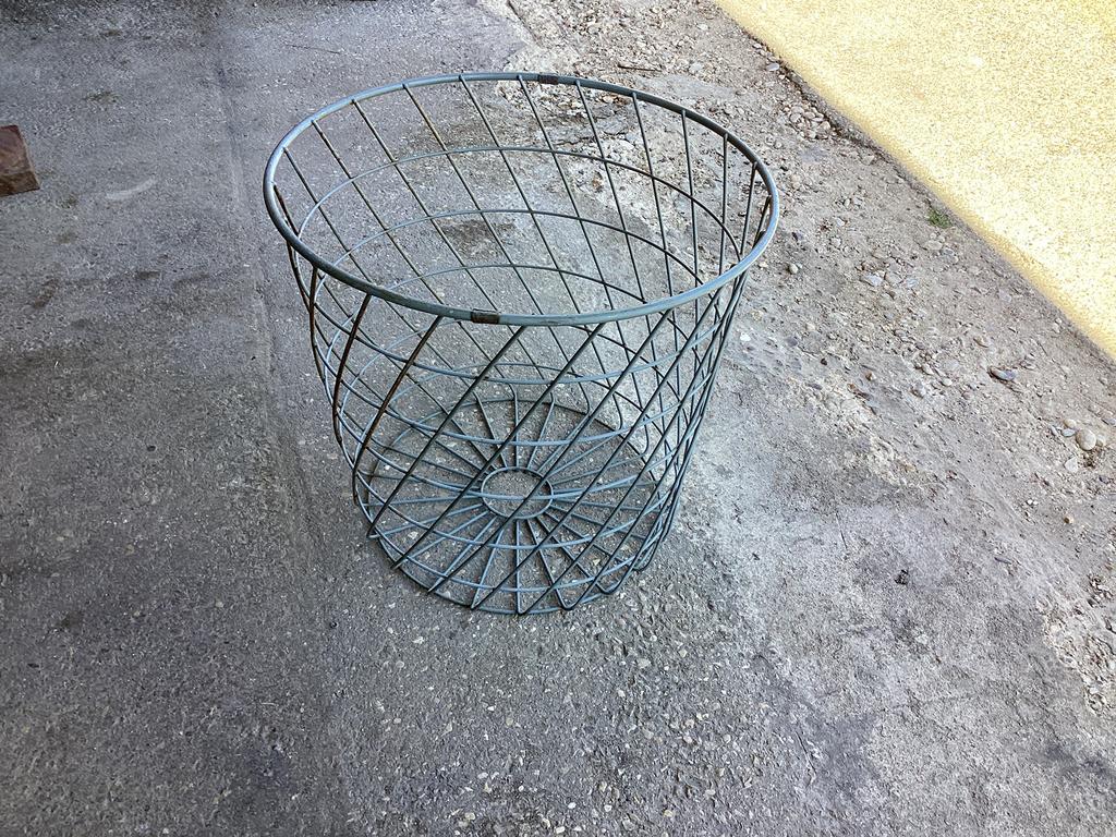 Draadmand, Ophalen of Verzenden, Gebruikt, Rond, Glas