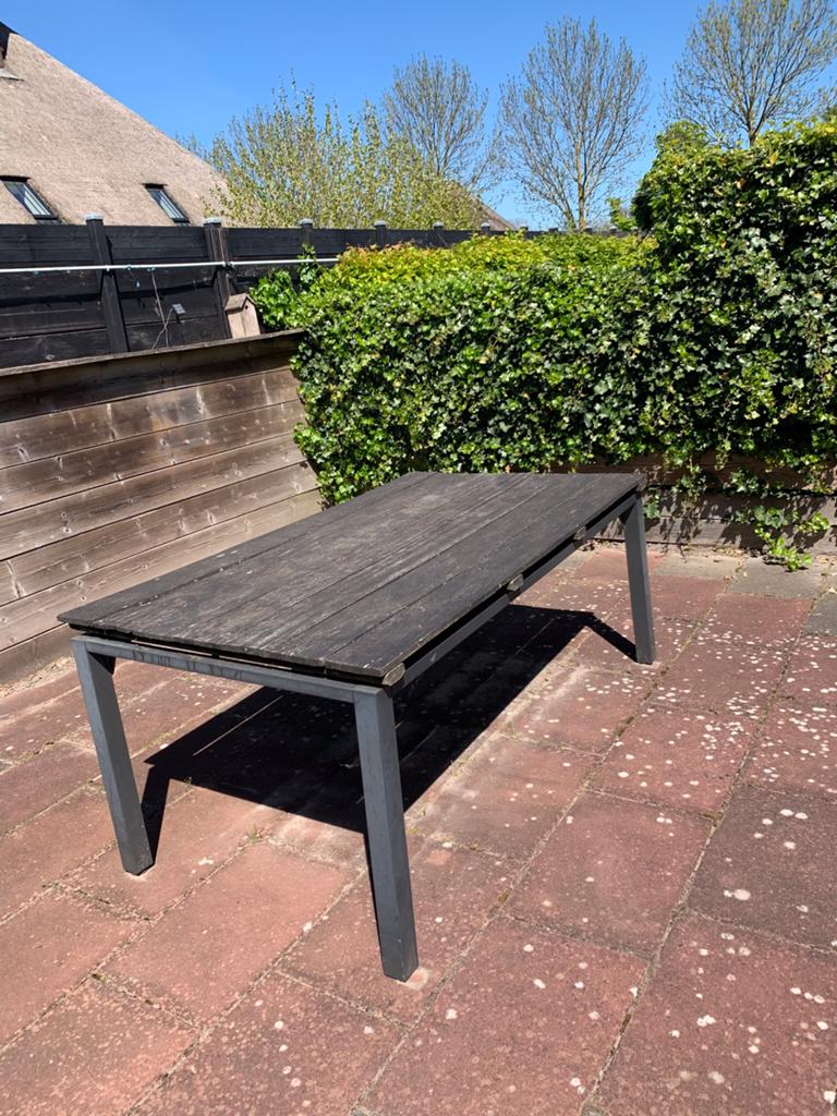 Super handige werk buitentafel., Ophalen, Gebruikt, Rechthoekig, Aluminium