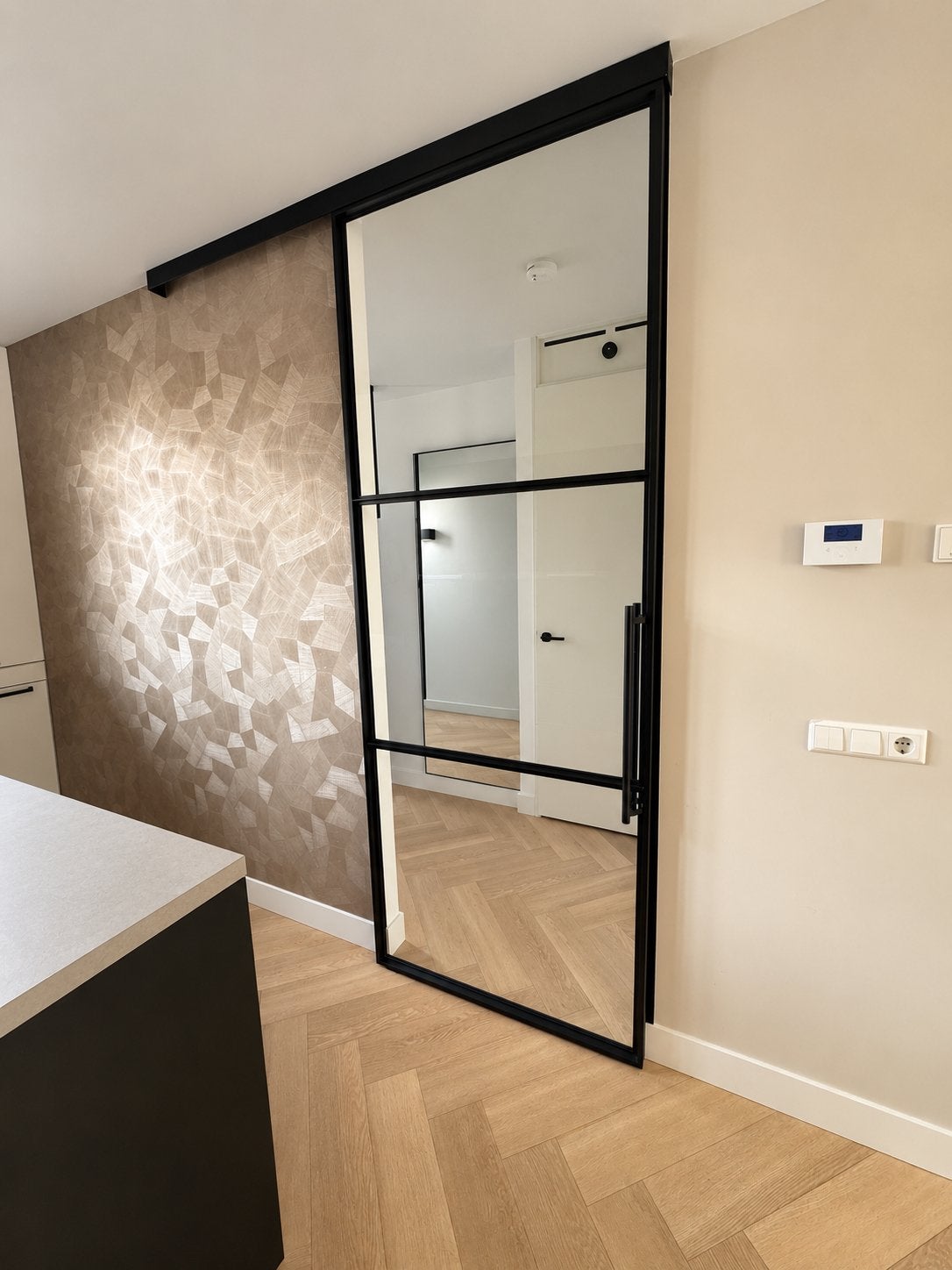 AluwDoors alluminium Schuifdeur zwart 260 cm hoog, Doe-het-zelf en Verbouw, Deuren en Horren, 215 cm of meer, Binnendeur, Zo goed als nieuw