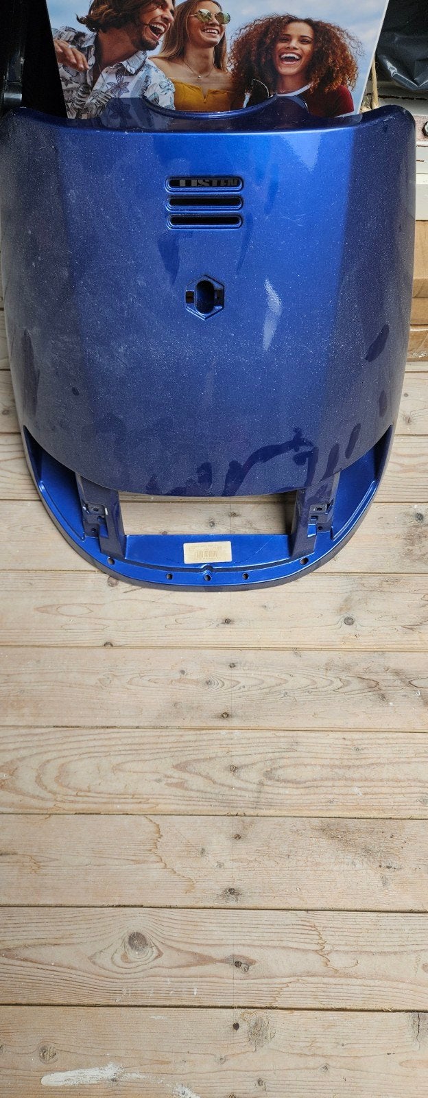 Originele Voorkap / Claxonneus Piaggio Quartz – Kleur Blauw, Ophalen of Verzenden, Nieuw, Kap, Piaggio