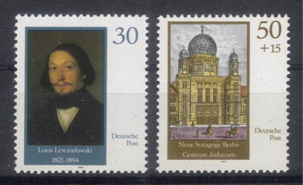 DDR Deutsche Post (1) - 3358 en 3359 - Synagoge Berlijn, Verzenden, DDR, Postfris