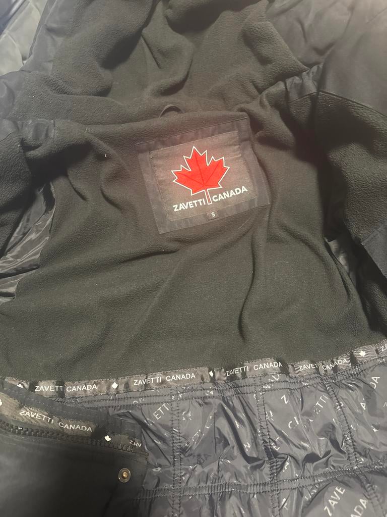 Zavetti Canada Winterjas Zwart Maat S, Ophalen of Verzenden, Zo goed als nieuw, Maat 46 (S) of kleiner, Zwart