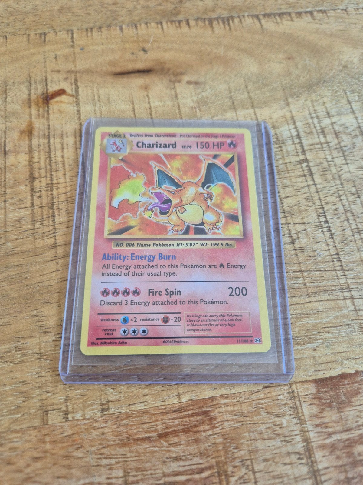 Charizard (11/108) XY Evolutions holo NEAR MINT, Ophalen of Verzenden, Zo goed als nieuw, Losse kaart, Foil