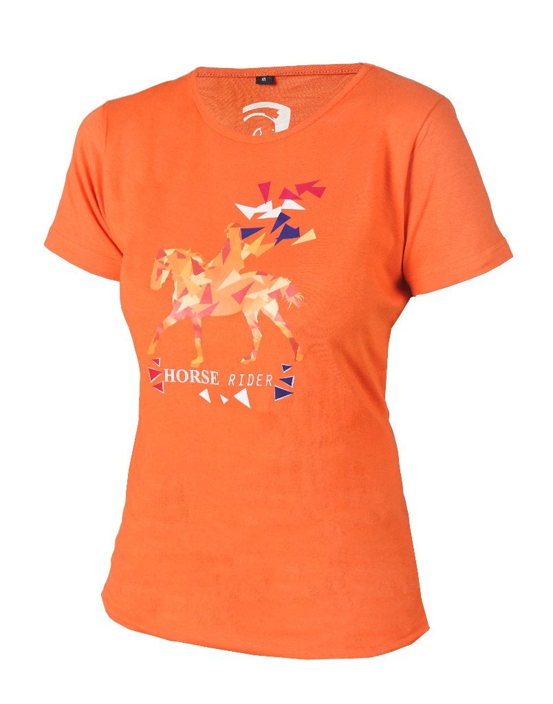 Oranje Horka Rider Tee T-shirt maat 128 164 176 en L, Kinderen, Dressuur, Nieuw, Ophalen of Verzenden