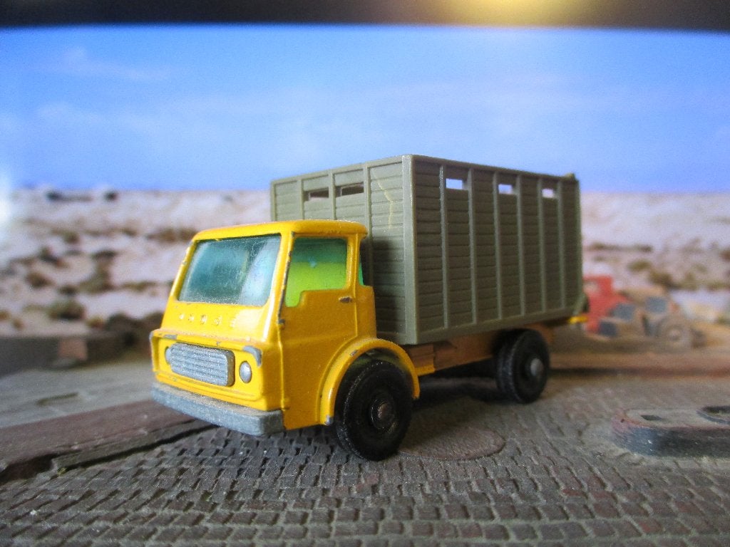 1/86 Dodge Cattle Truck - Lesney Matchbox No.37 1966-1969, Ophalen of Verzenden, Gebruikt, Auto