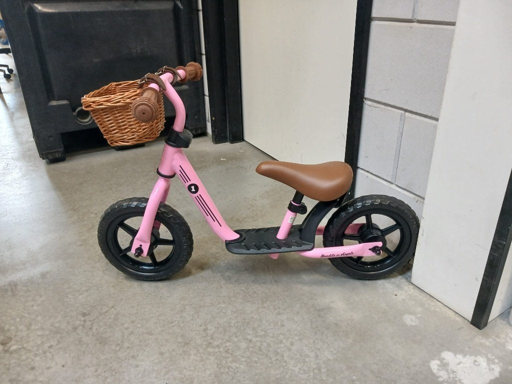 Bandits & Angels loopfiets Starter roze limited met mandje, Ophalen, Nieuw, Loopfiets