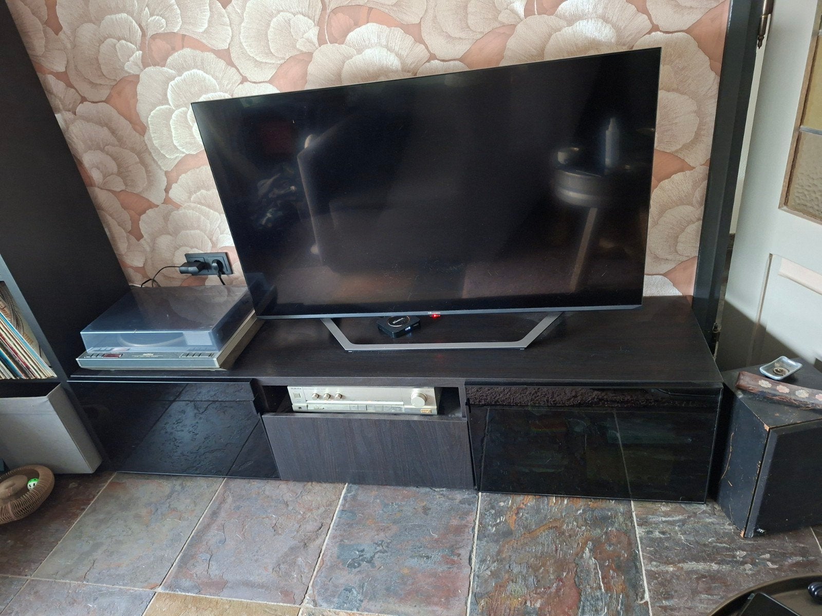 Ikea Besta TV meubel 180 cm, Ophalen, Overige materialen, Gebruikt, 150 tot 200 cm