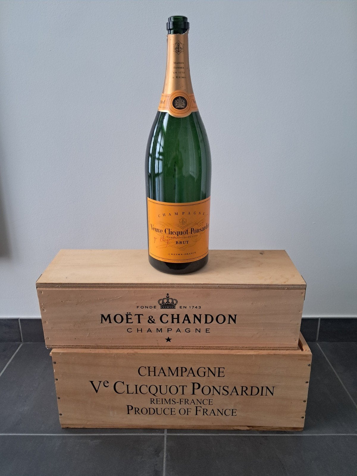 Moët & Chandon champagne kistjes, Minder dan 50 cm, Gebruikt, Ophalen of Verzenden, 5 – 50