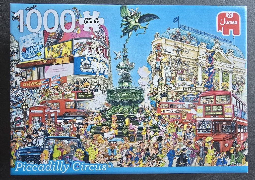 Puzzel Piccadilly Circus 1000st, Ophalen, 500 t/m 1500 stukjes, Gebruikt, Legpuzzel